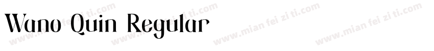 Wano Quin Regular字体转换